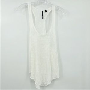 Joes Jeans Ivory White 100% Linen Tank Top Women’s Size Large Lagenlook